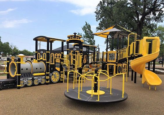 Poured-in-place rubber surface for playgrounds - long-lasting and virtually maintenance-free