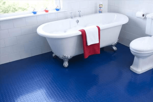 Is rubber flooring good for bathrooms?